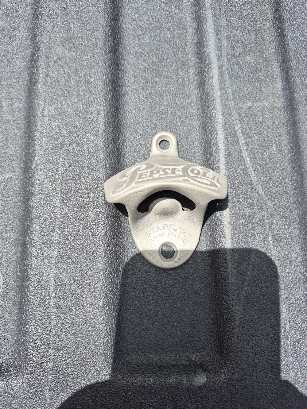 VTG 50/60s Star X Pepsi Cola Wall-Mounted Bottle Opener Sandblasted